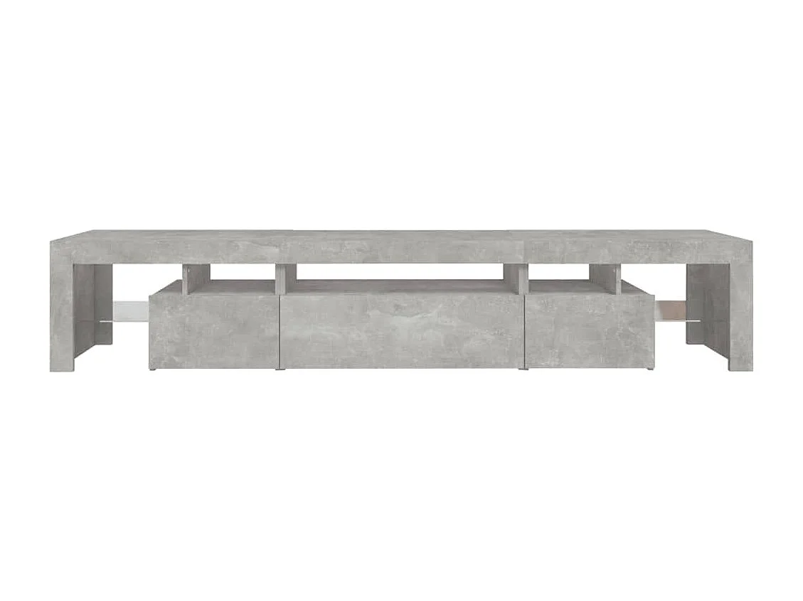 Tahlequah  Tv-meubel met LED-verlichting 215x36,5x40 cm betongrijs