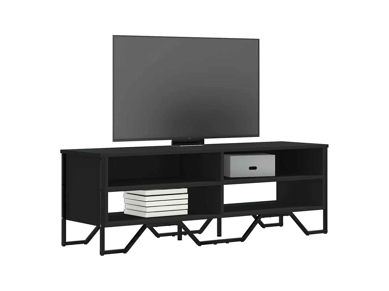 Zylar  Tv-meubel 122x34x41 cm bewerkt hout zwart