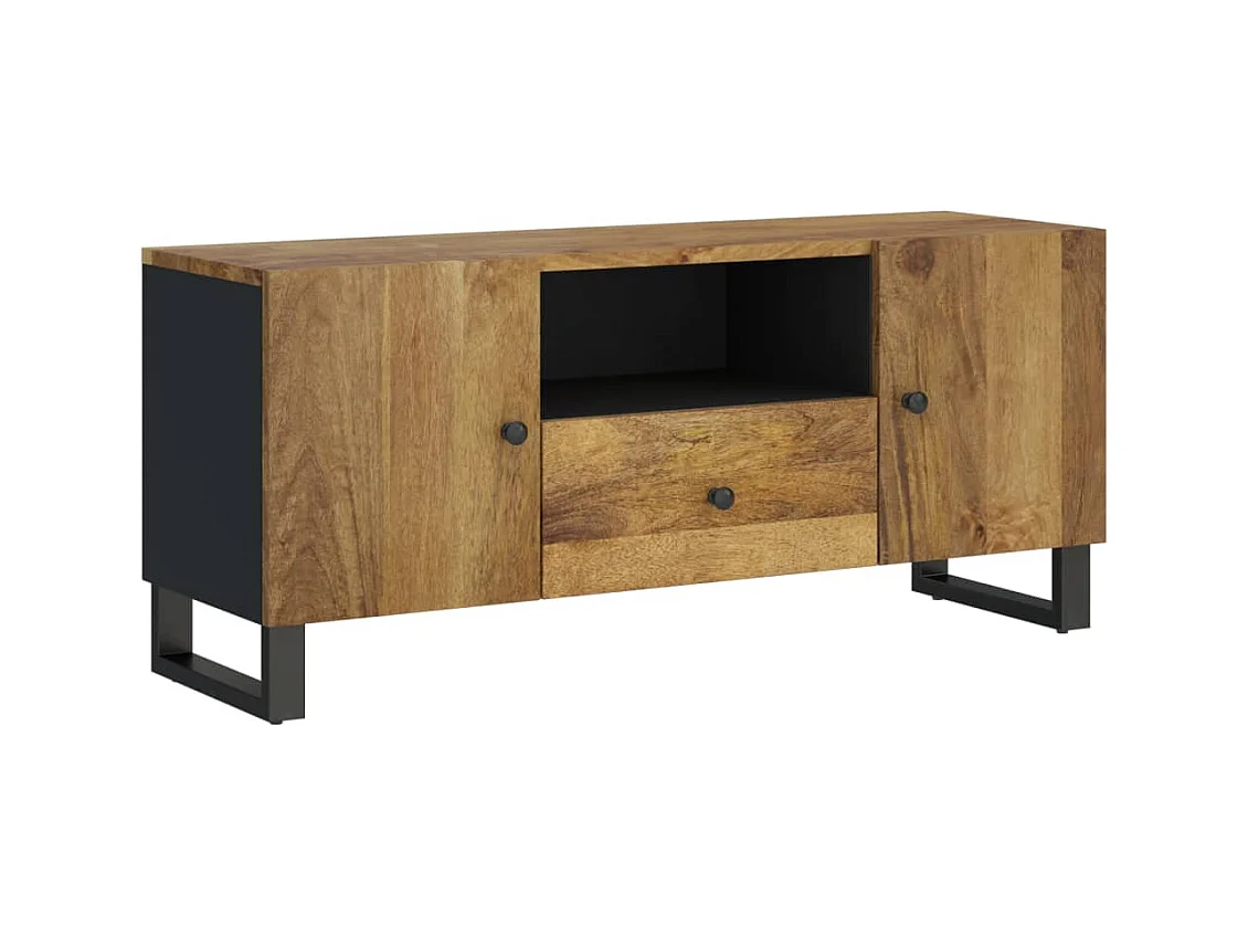 Invar  Meuble TV 105x33,5x46 cm bois de manguier et d'ingénierie