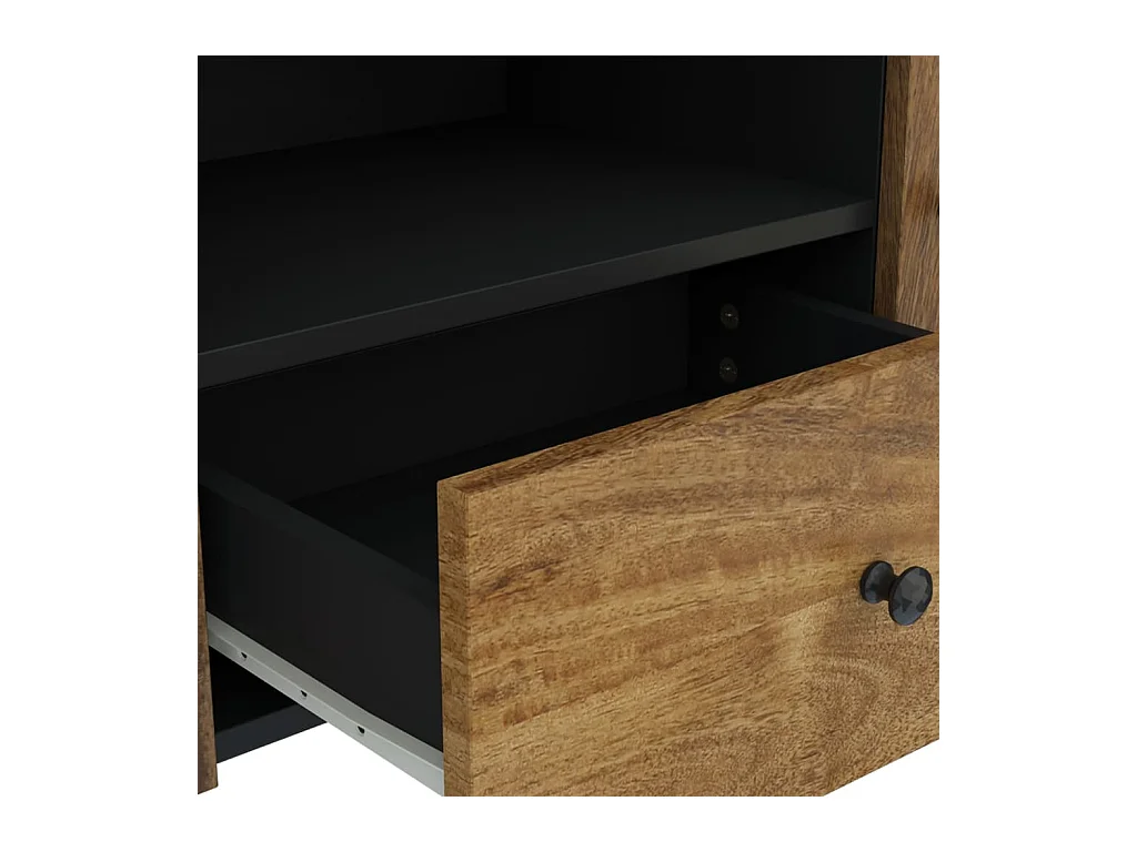 Invar  Meuble TV 105x33,5x46 cm bois de manguier et d'ingénierie