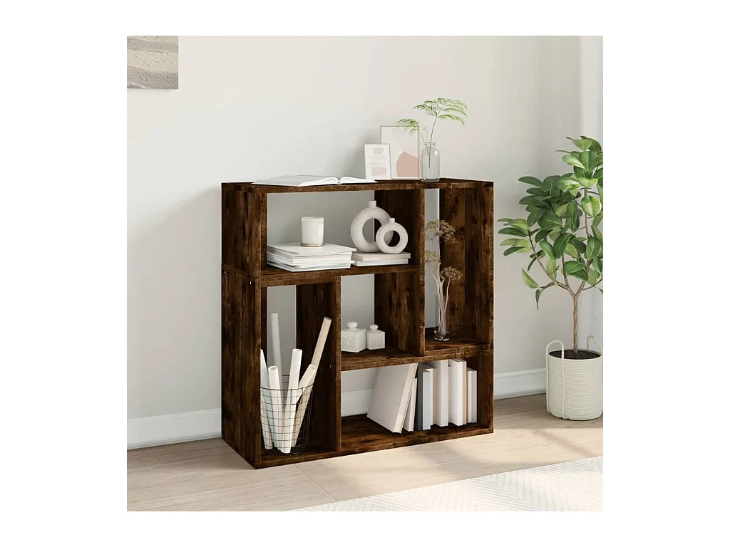 Dunmore  Meubles TV 2 pcs chêne fumé 75x30x50 cm bois d'ingénierie