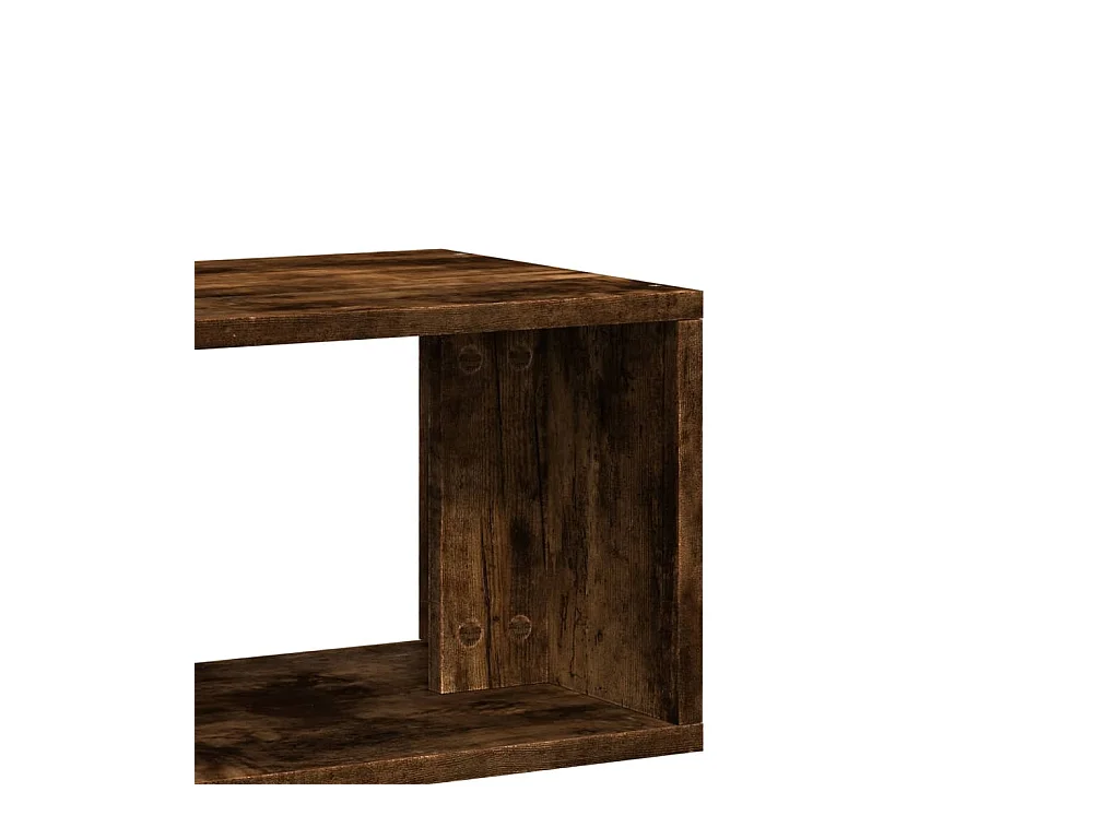 Dunmore  Meubles TV 2 pcs chêne fumé 75x30x50 cm bois d'ingénierie