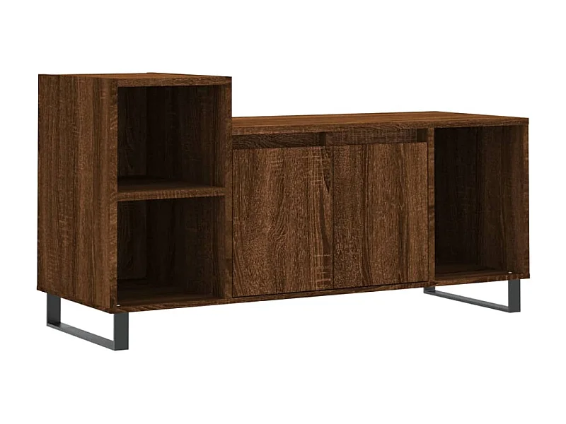 Pelkosenniemi  Mueble para TV madera contrachapada marrón roble 100x35x55 cm