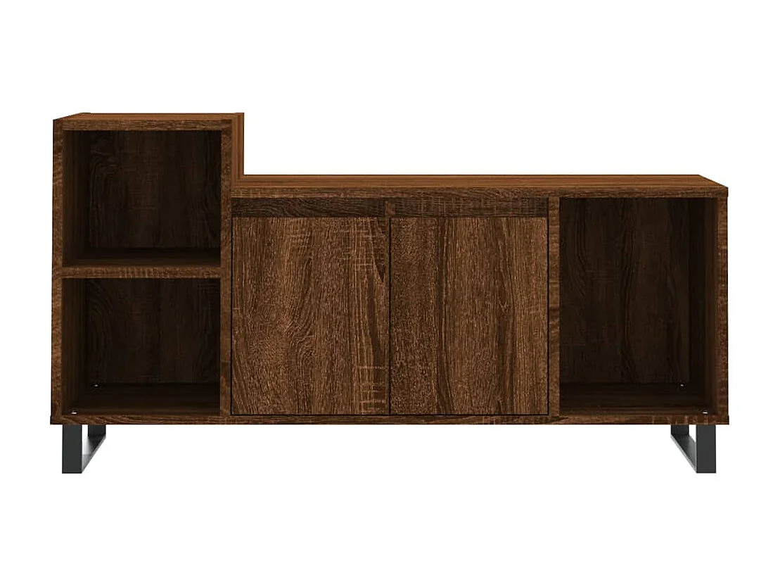 Pelkosenniemi  Tv-meubel 100x35x55 cm bewerkt hout bruin eikenkleur