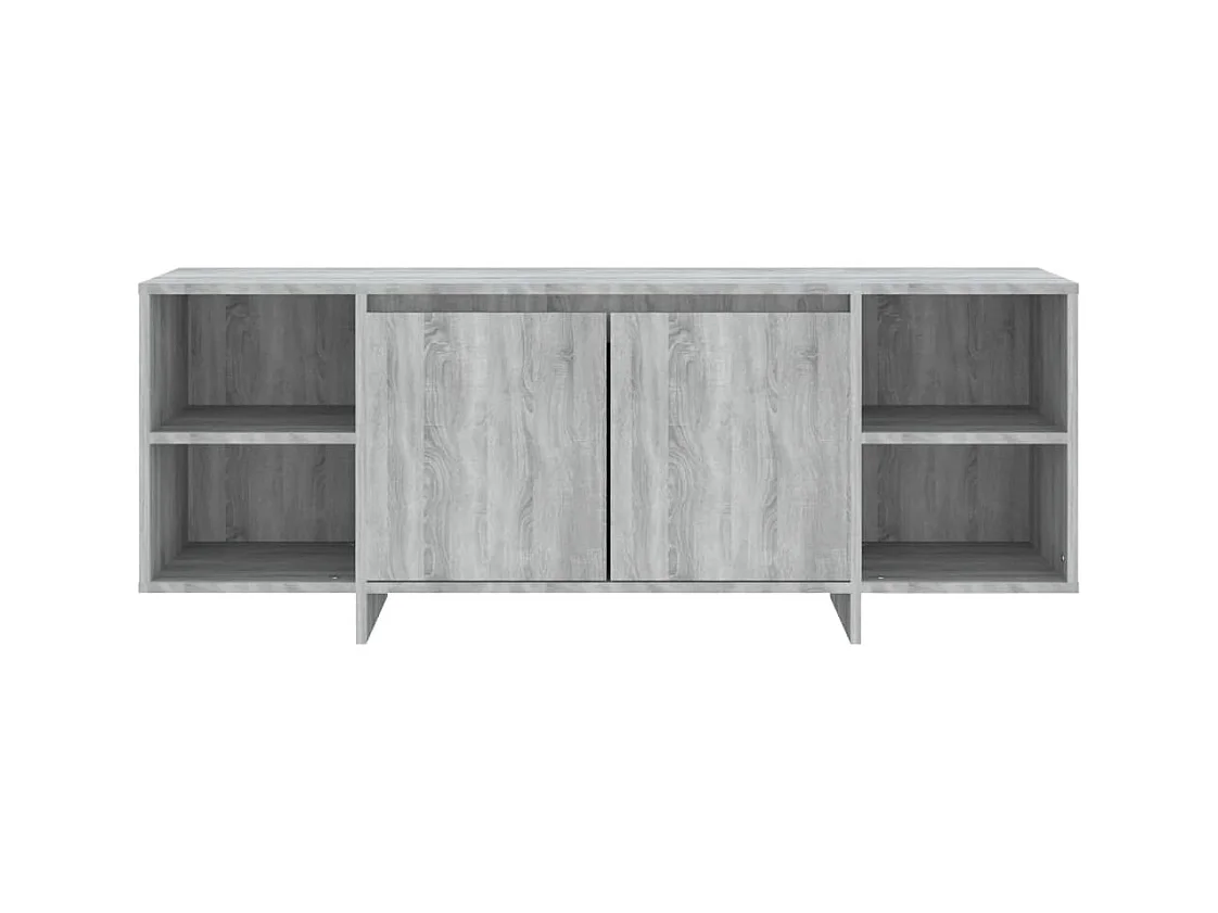 Isolde  Mueble de TV madera de ingeniería gris Sonoma 130x35x50 cm