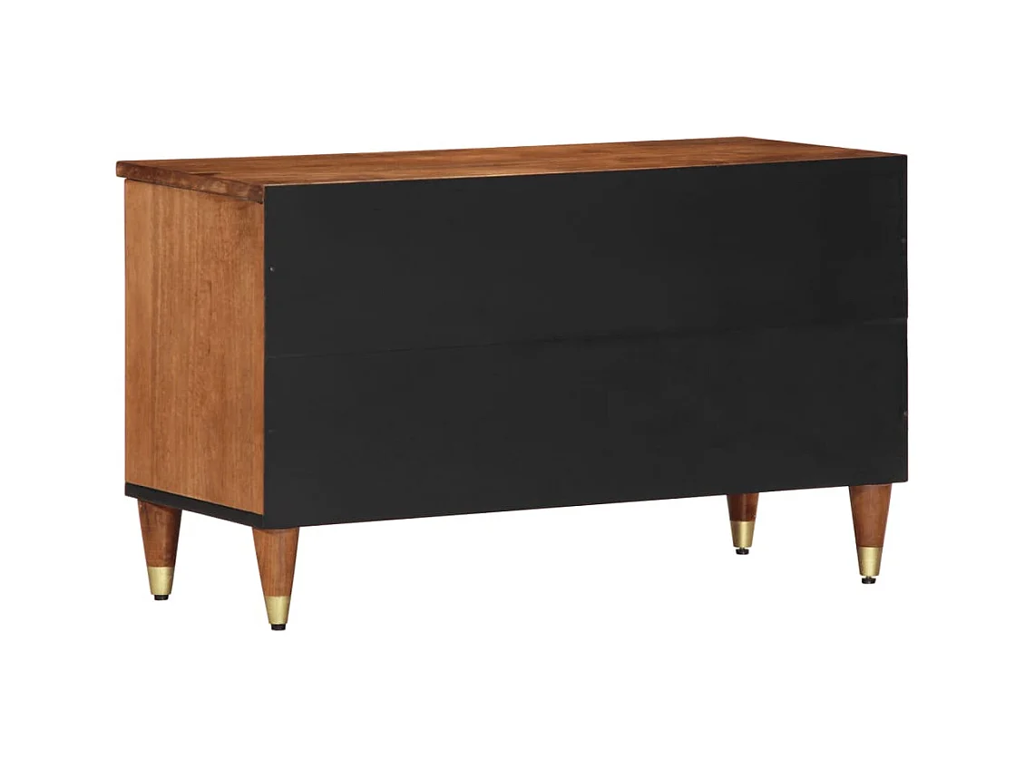 Garden Furniture -  Meuble TV 80x33x46 cm bois massif de manguier