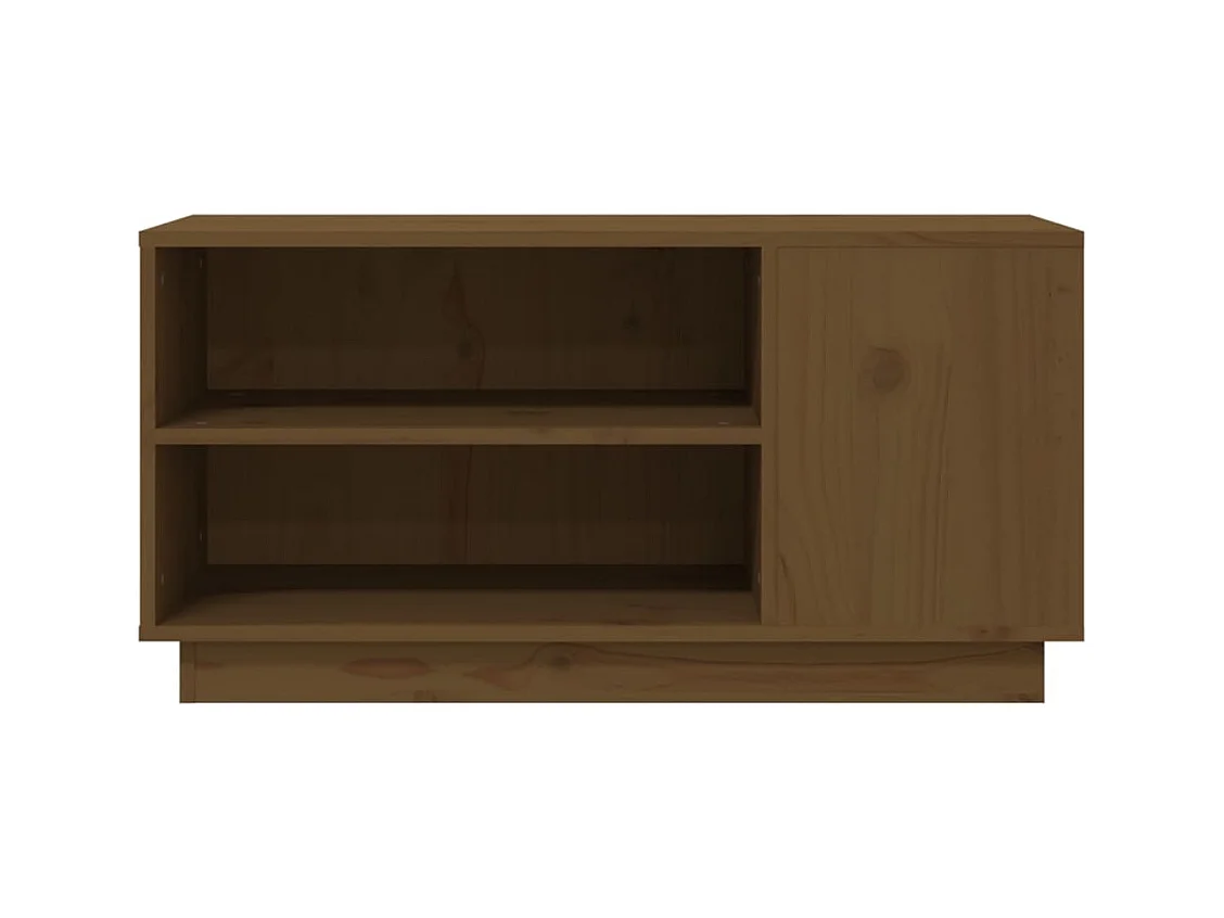 Harry Dean  Tv-meubel 80x35x40,5 cm massief grenenhout honingbruin