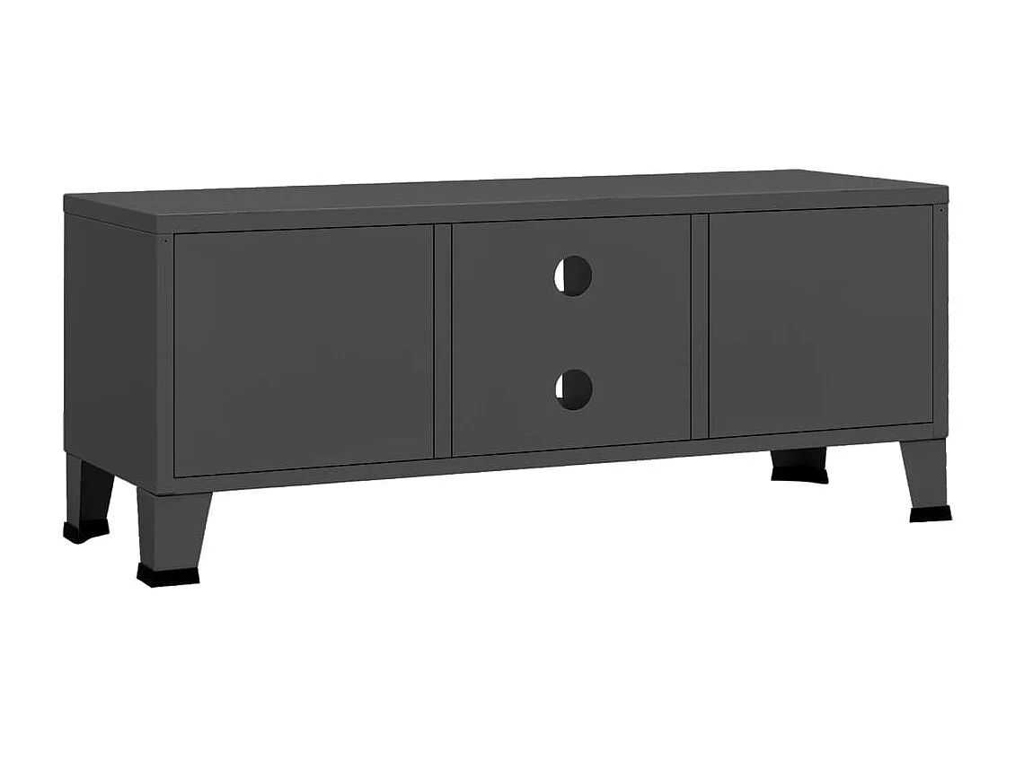 Timo  Tv-meubel industrieel 105x35x42 cm metaal antracietkleurig