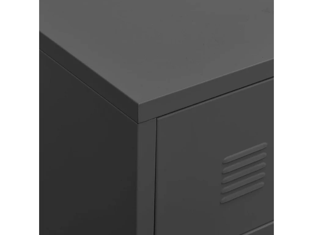 Timo  Tv-meubel industrieel 105x35x42 cm metaal antracietkleurig