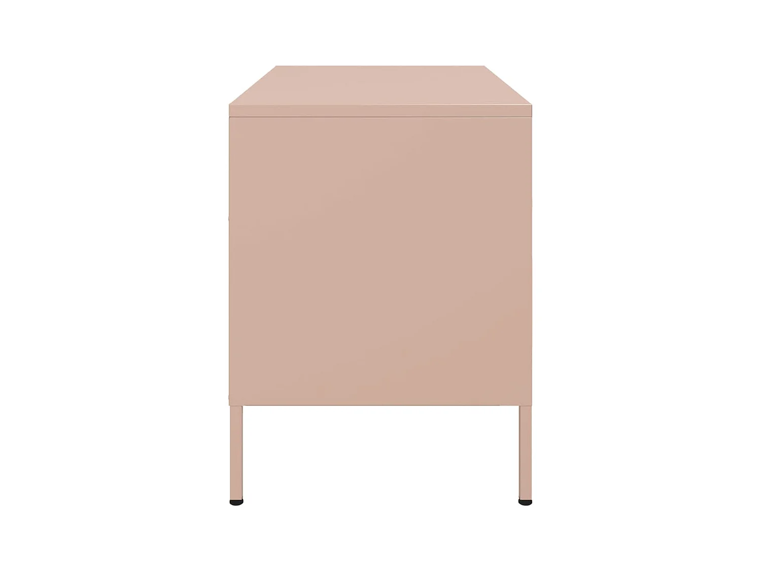 Raena  Meubles TV 2 pcs rose 68x39x50,5 cm acier