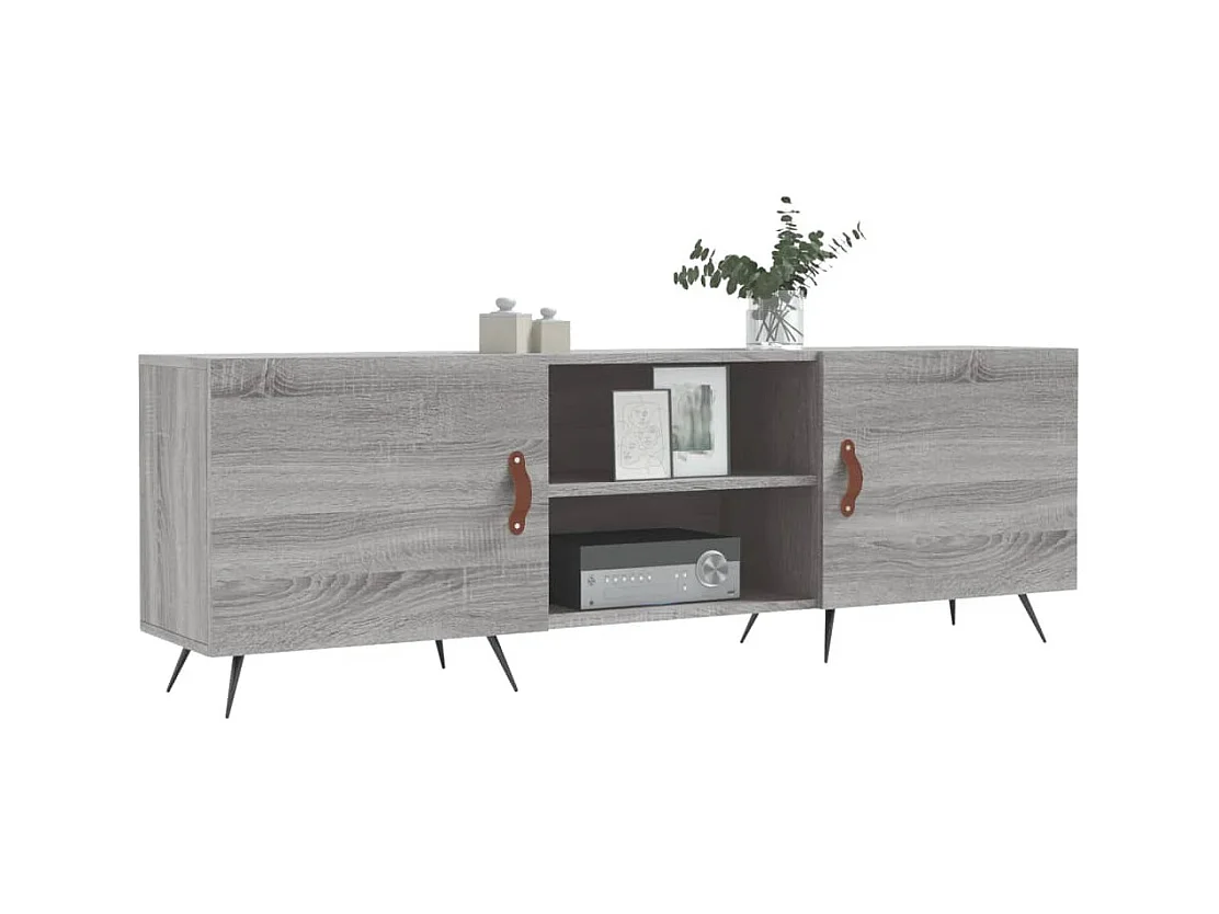 Arlo  Tv-meubel 150x30x50 cm bewerkt hout grijs sonoma eikenkleurig