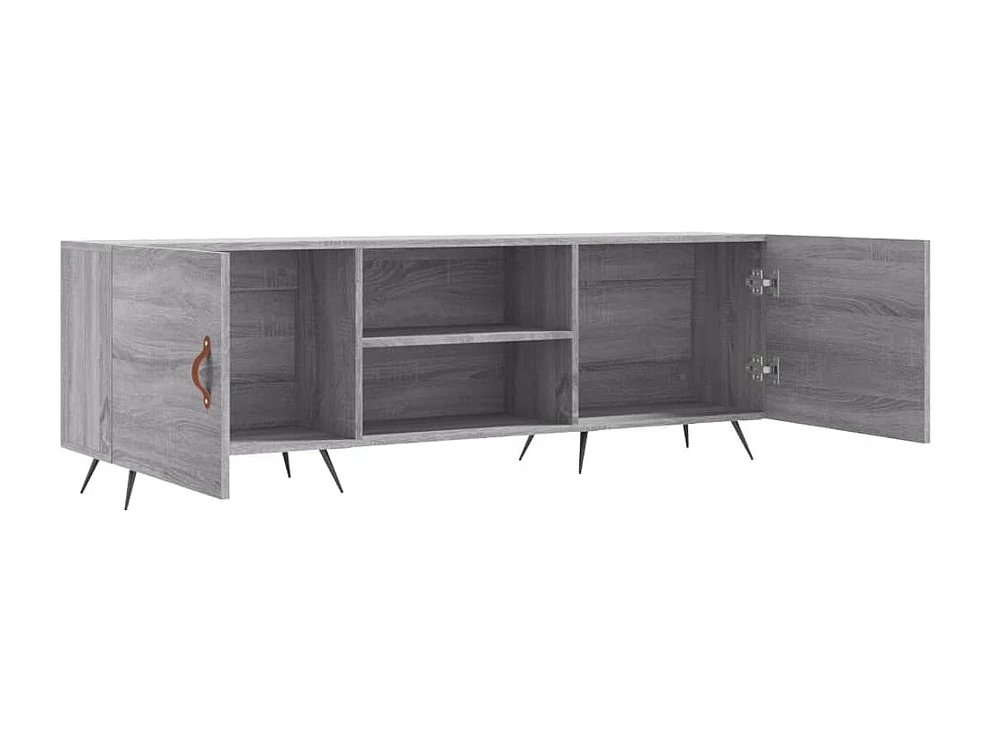 Arlo  Mueble para TV madera de ingeniería gris Sonoma 150x30x50 cm