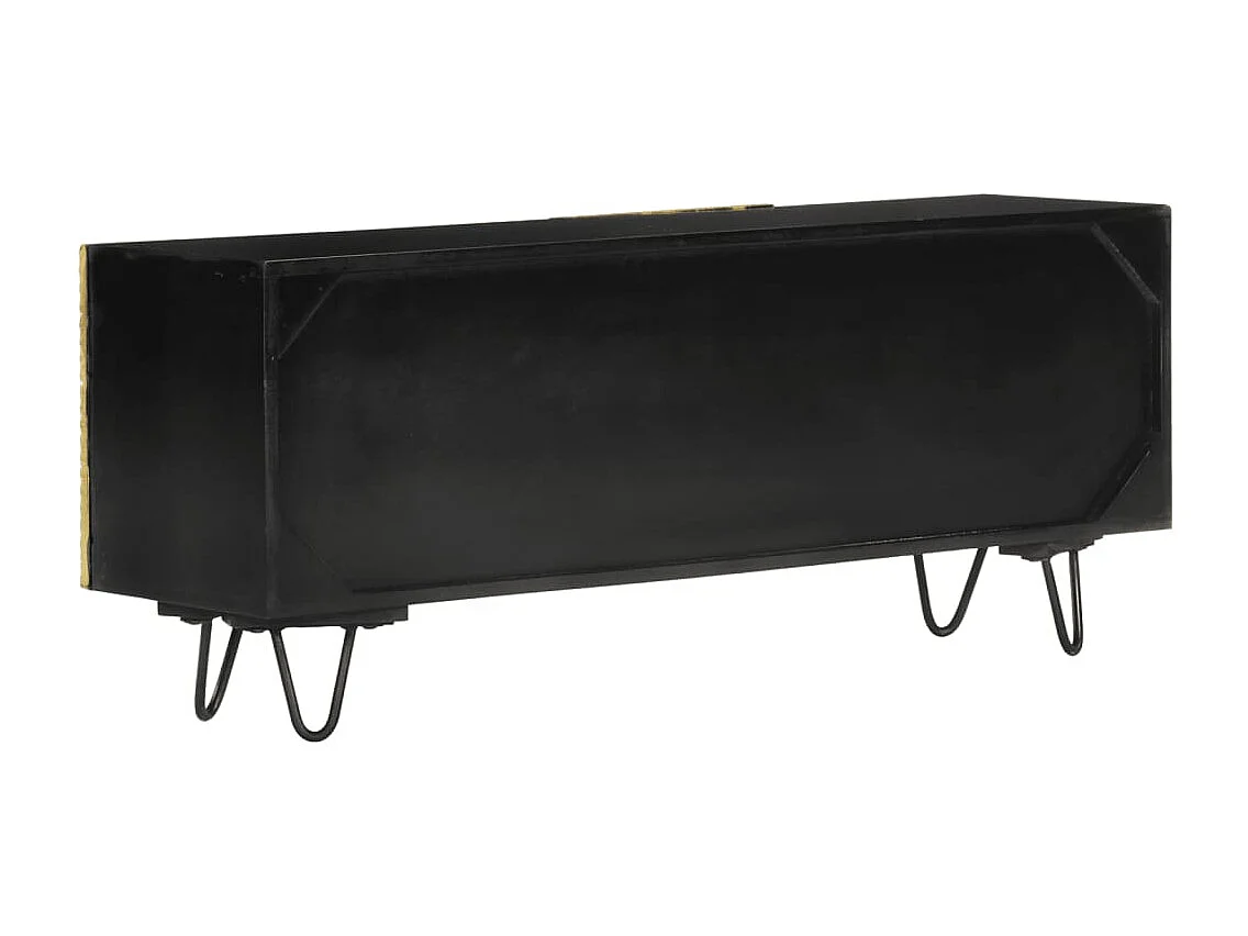 Garden Furniture -  Meuble TV 110x30x45 cm bois massif de manguier