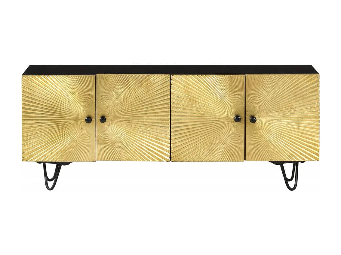 Garden Furniture -  Meuble TV 110x30x45 cm bois massif de manguier