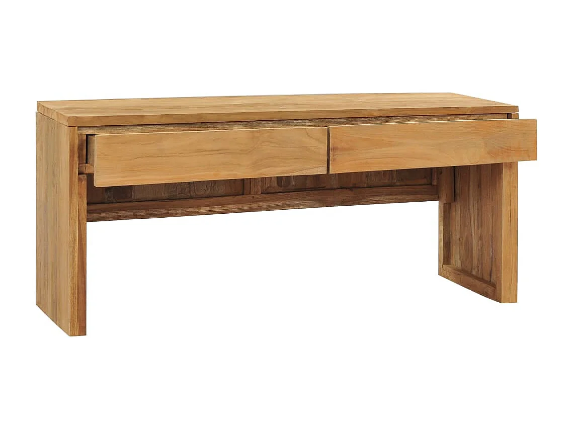 Garden Furniture -  Meuble TV 100x35x45 cm Bois de teck massif
