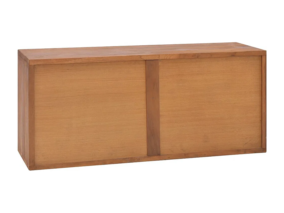 Fjorna  Meuble TV 90x30x40 cm Bois de teck massif