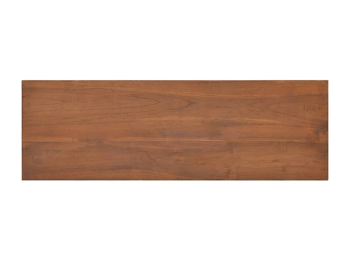 Fjorna  Meuble TV 90x30x40 cm Bois de teck massif