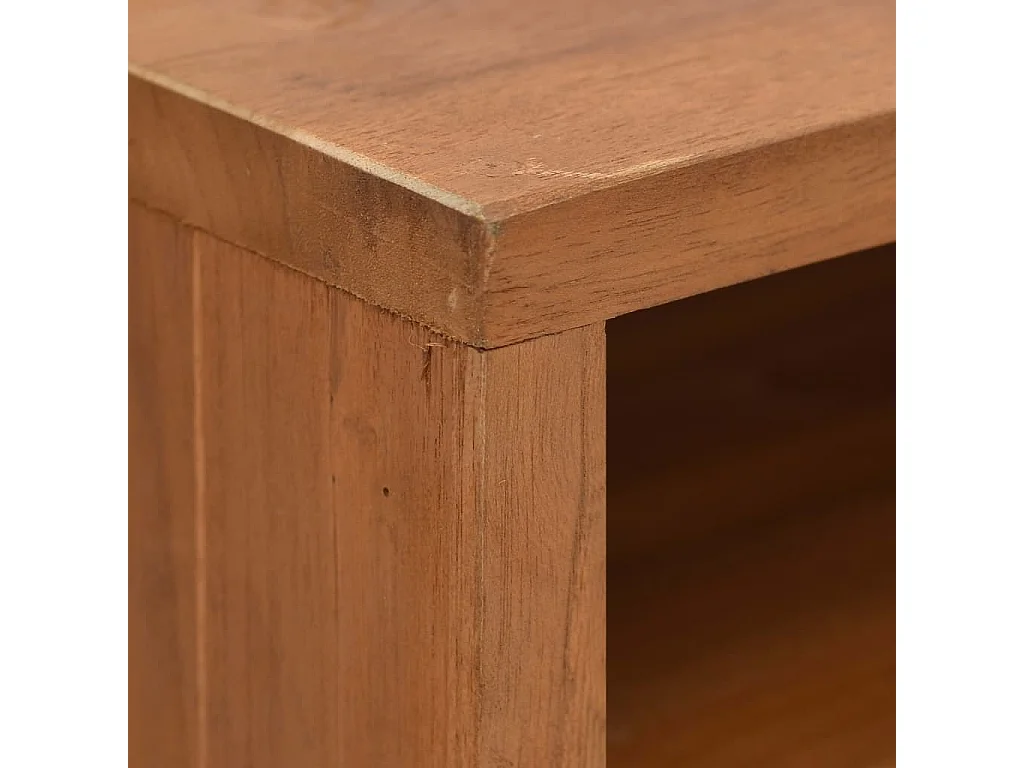 Fjorna  Meuble TV 90x30x40 cm Bois de teck massif