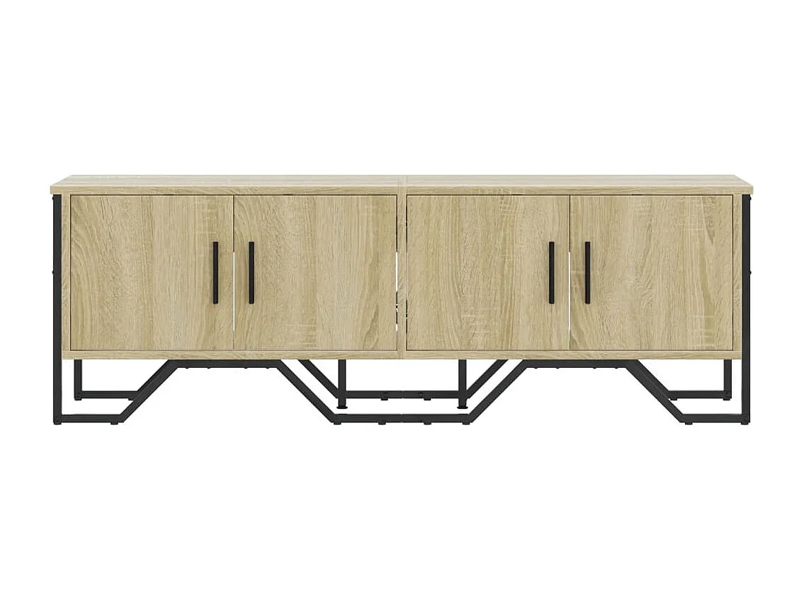 Yvan  Meuble TV chêne sonoma 122x34x41 cm bois d'ingénierie