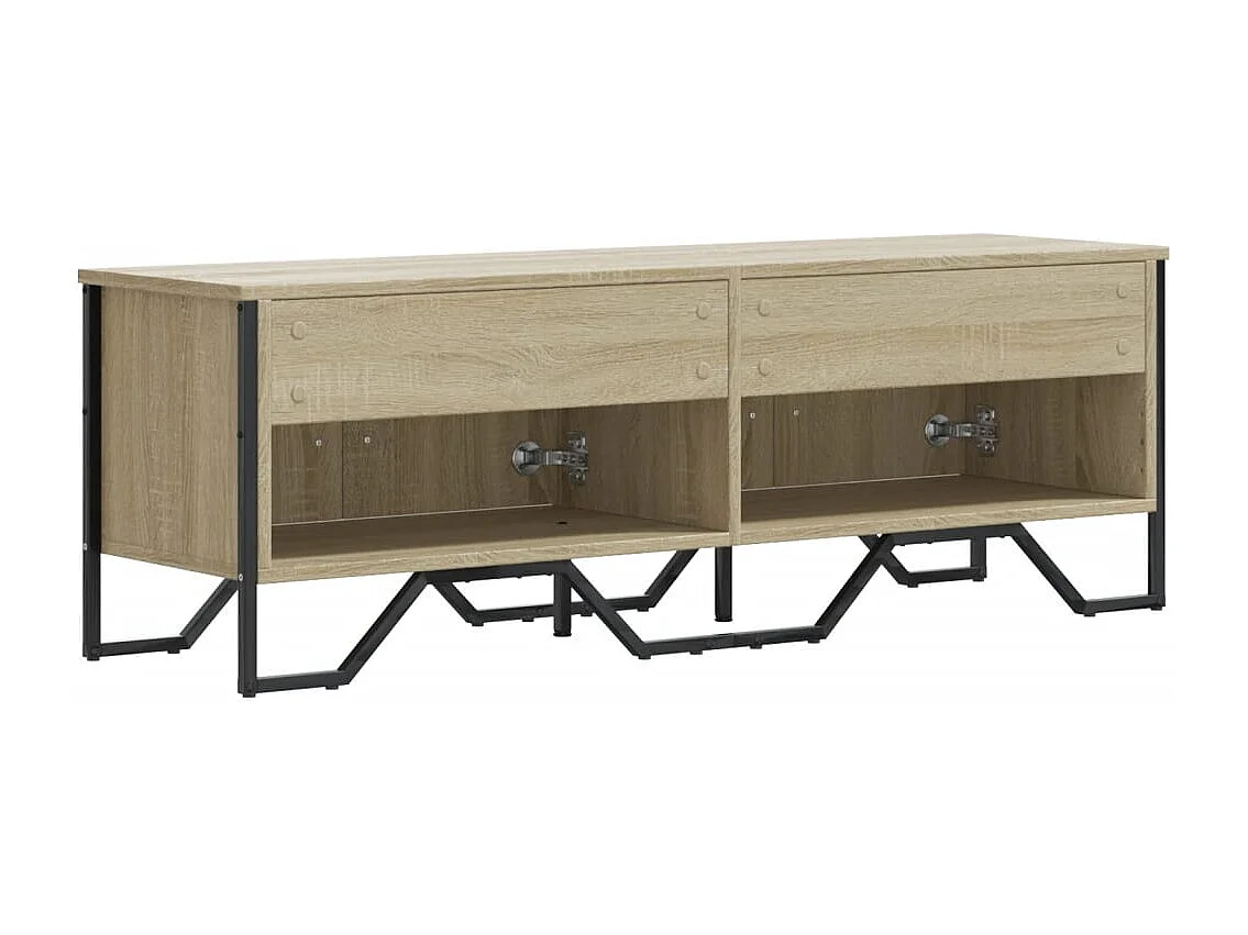 Yvan  Meuble TV chêne sonoma 122x34x41 cm bois d'ingénierie