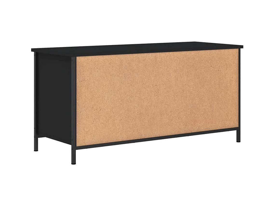 Xarnir  Tv-meubel 100x40x50 cm bewerkt hout zwart