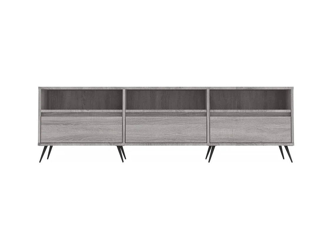 Joël  Mueble para TV madera contrachapada gris Sonoma 150x30x44,5 cm
