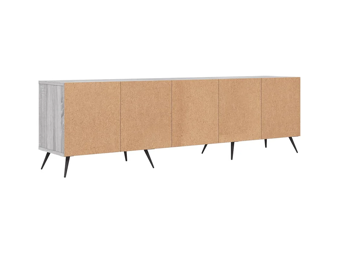 Joël  Mueble para TV madera contrachapada gris Sonoma 150x30x44,5 cm