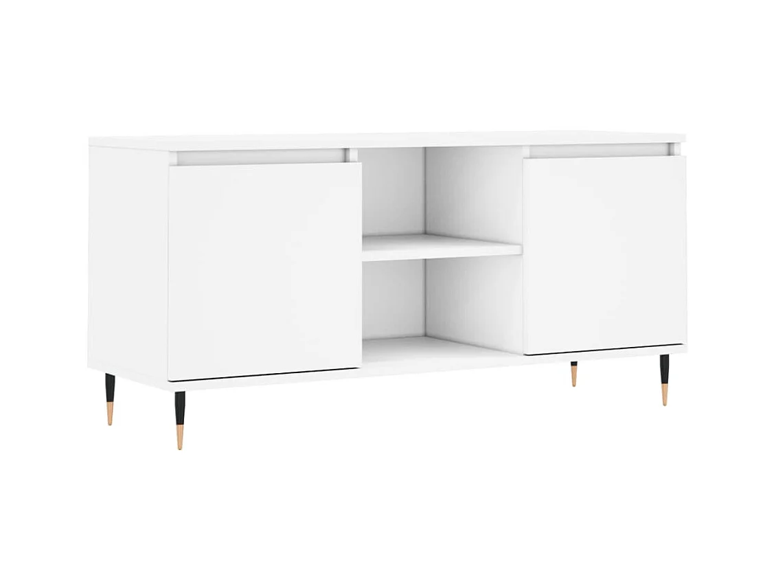 Grylor  Tv-meubel 104x35x50 cm bewerkt hout wit