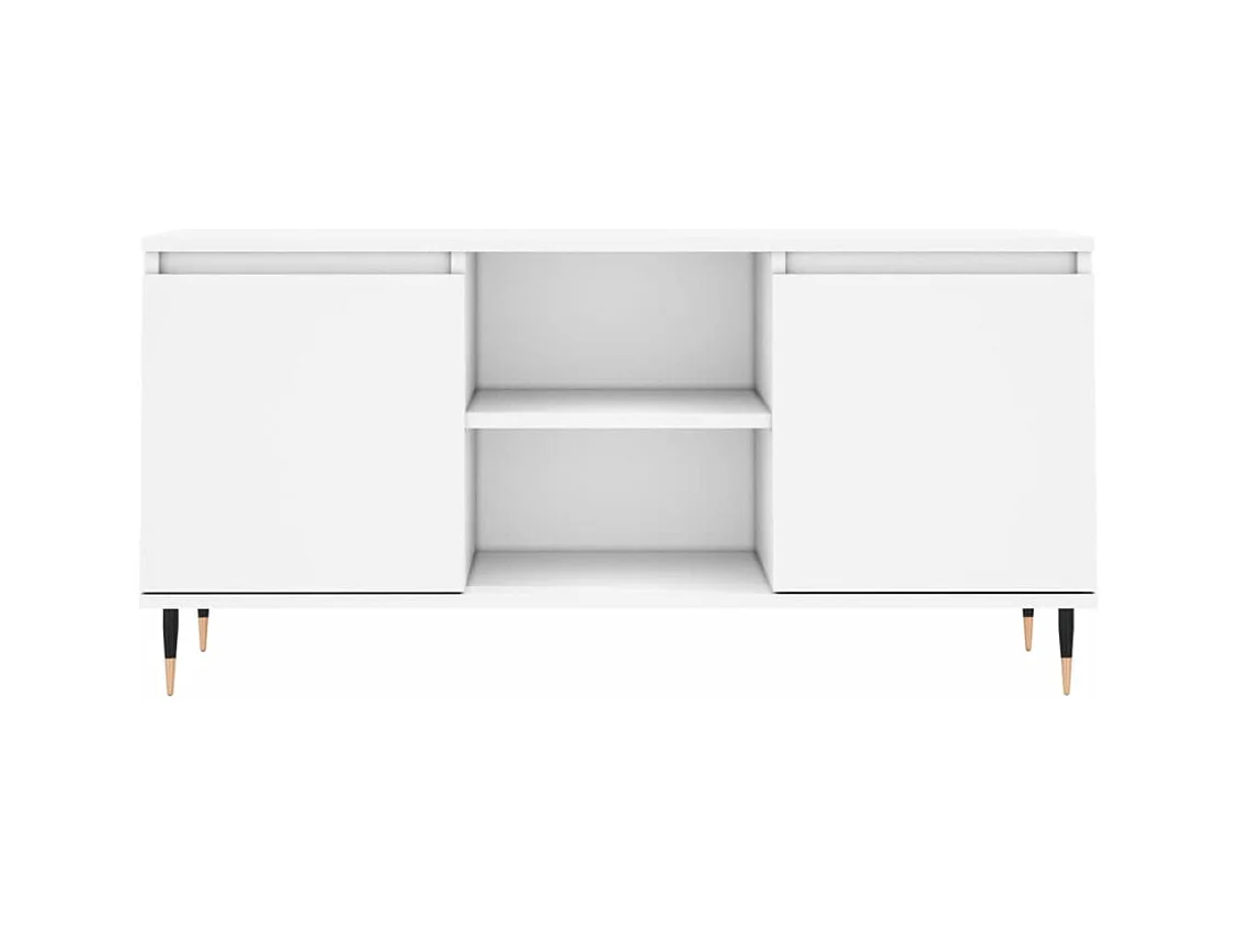 Grylor  Tv-meubel 104x35x50 cm bewerkt hout wit