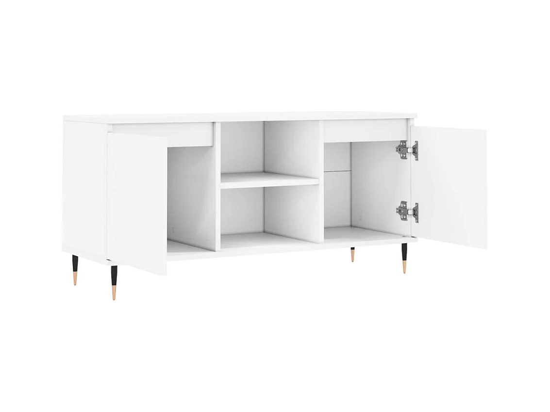 Grylor  Tv-meubel 104x35x50 cm bewerkt hout wit