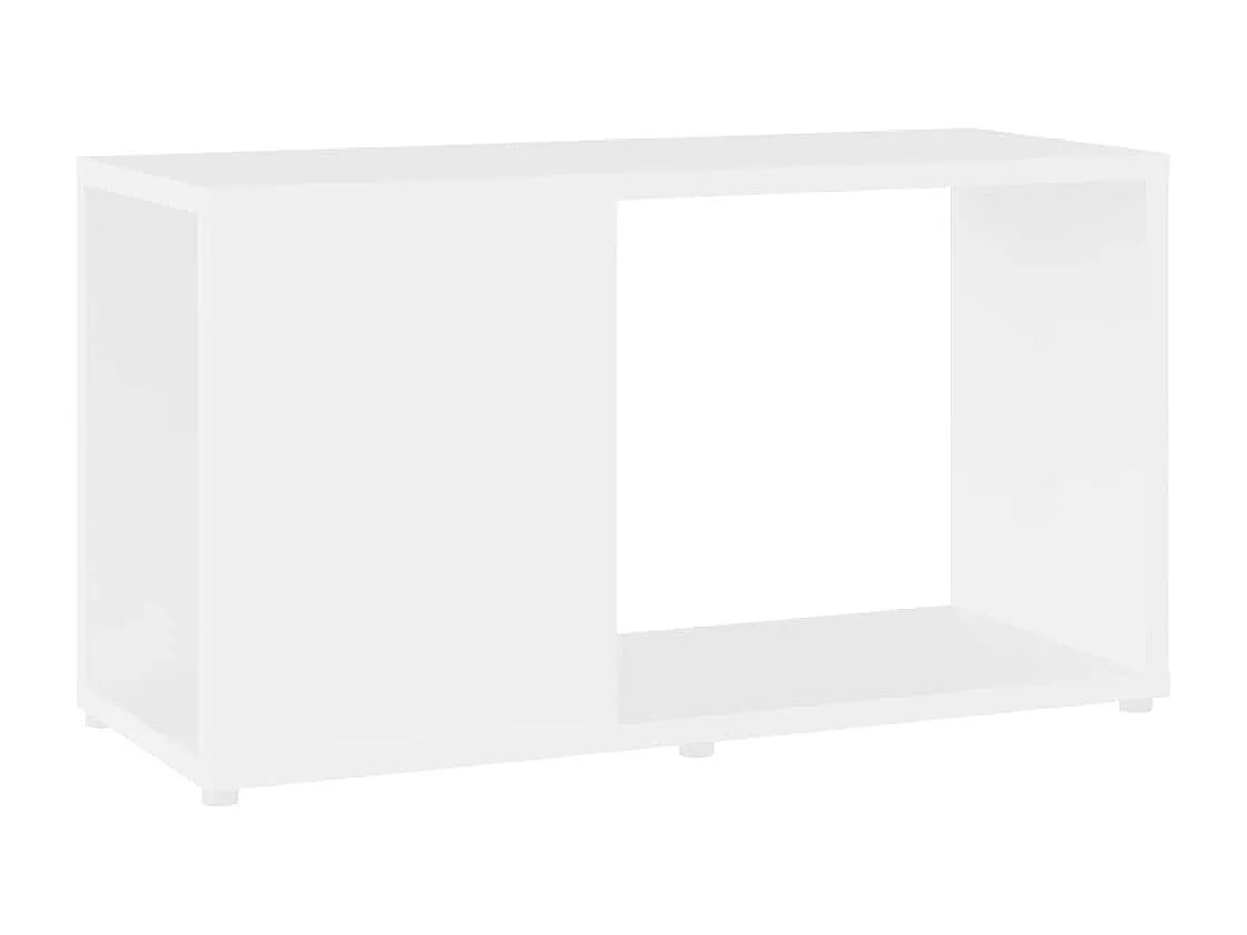 Norman  Meuble TV Blanc 60x24x32 cm Bois d'ingénierie