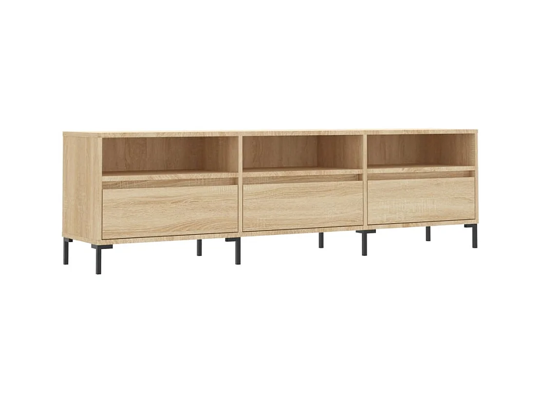 Fem  Tv-meubel 150x30x44,5 cm bewerkt hout sonoma eikenkleurig