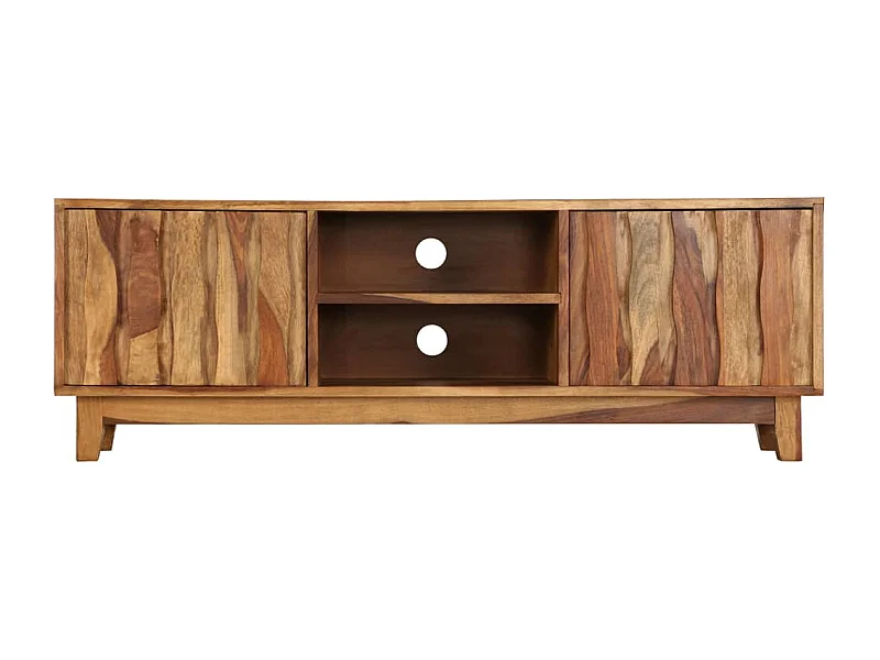 Garden Furniture -  Meuble TV Bois massif de Sesham 118 x 30 x 40 cm