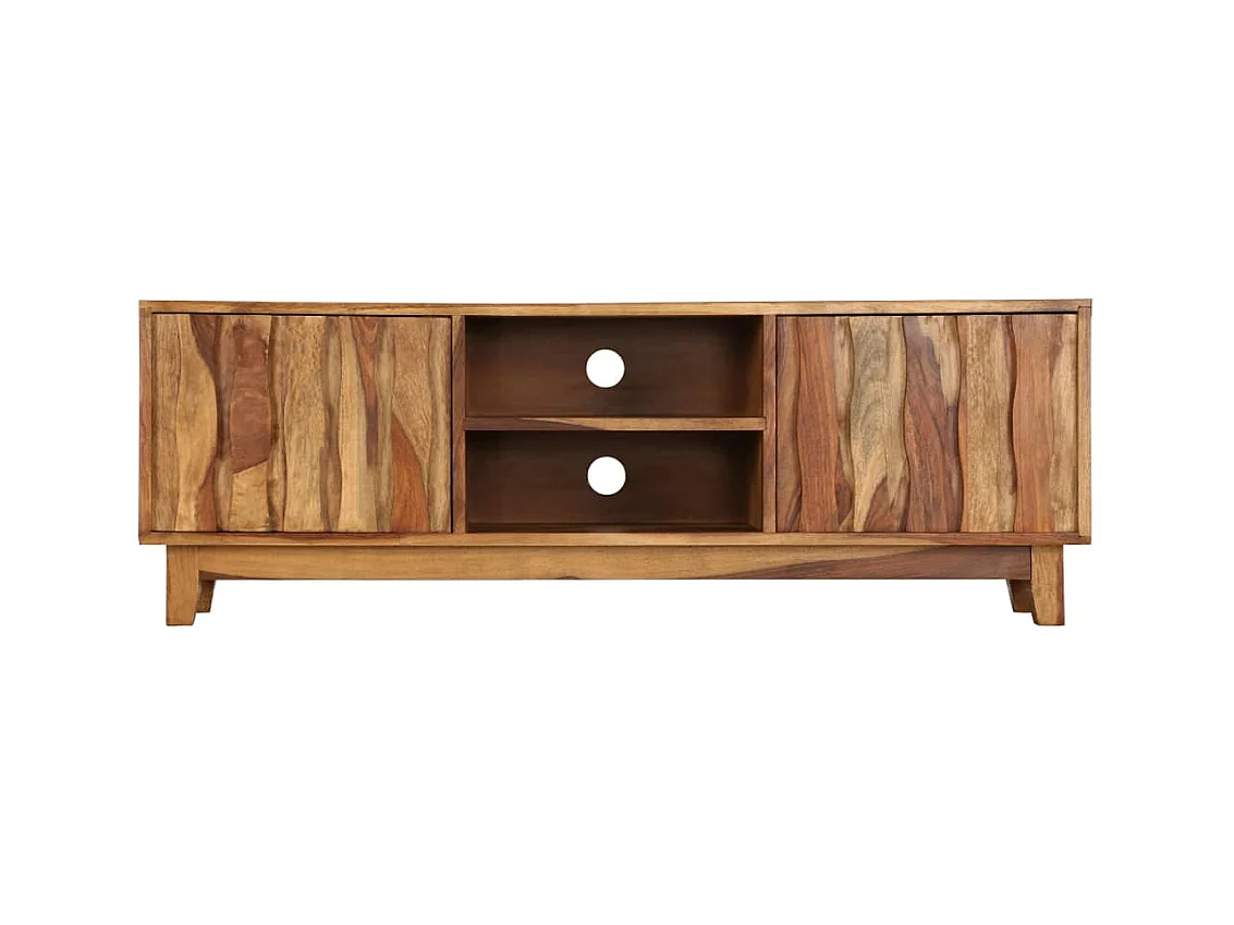 Garden Furniture -  Meuble TV Bois massif de Sesham 118 x 30 x 40 cm