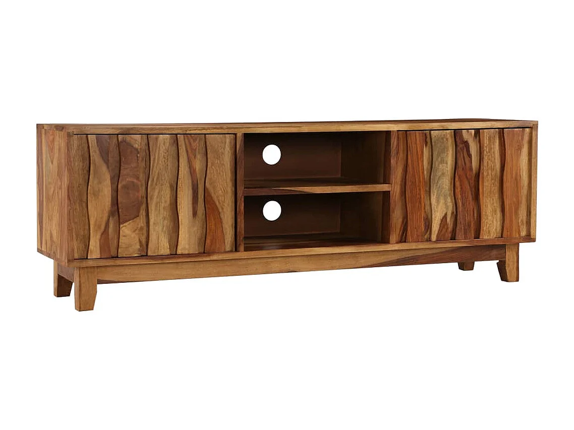 Garden Furniture -  Meuble TV Bois massif de Sesham 118 x 30 x 40 cm