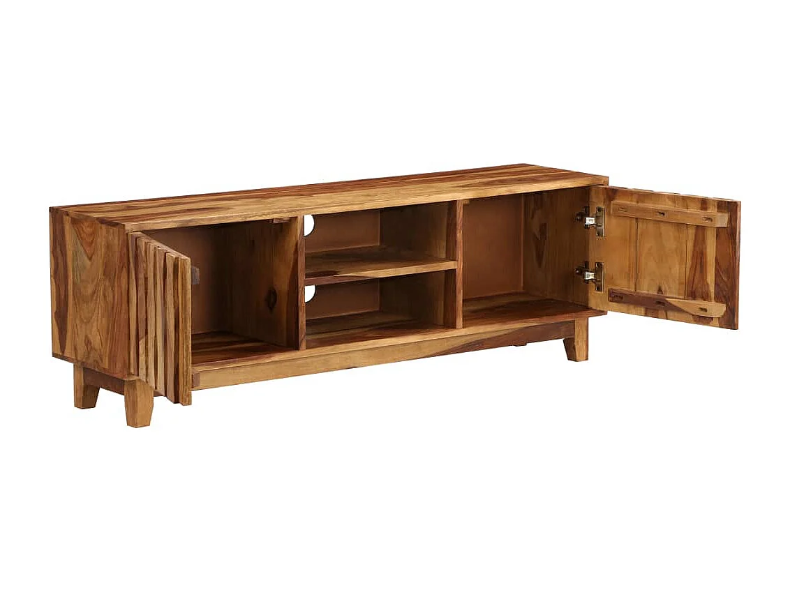 Garden Furniture -  Meuble TV Bois massif de Sesham 118 x 30 x 40 cm