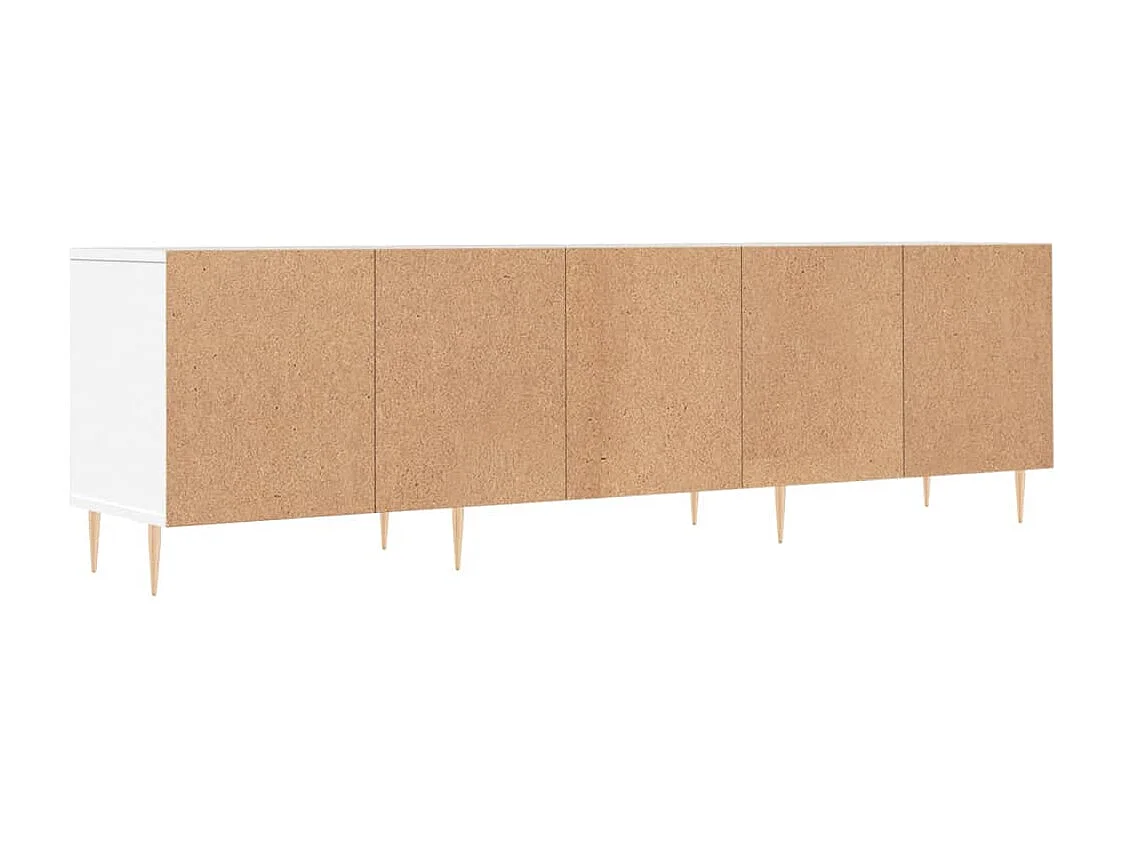 Galax  Tv-meubel 150x30x44,5 cm bewerkt hout wit