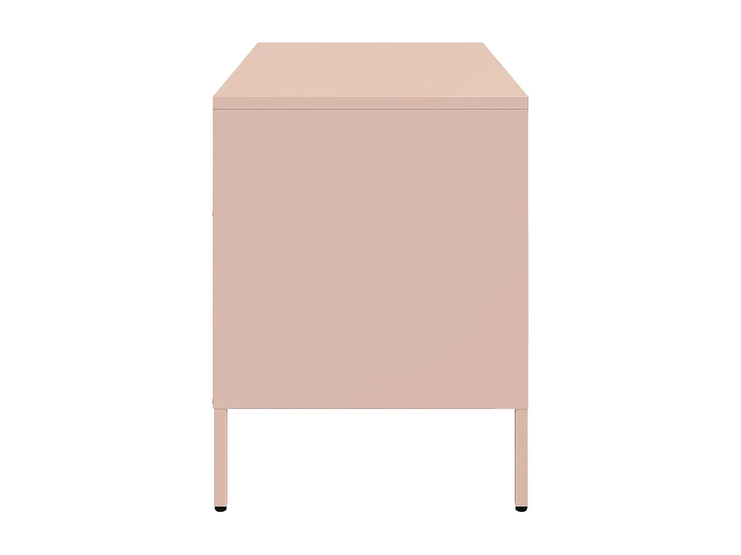 Dundrum  Meubles TV 2 pcs rose 68x39x50,5 cm acier