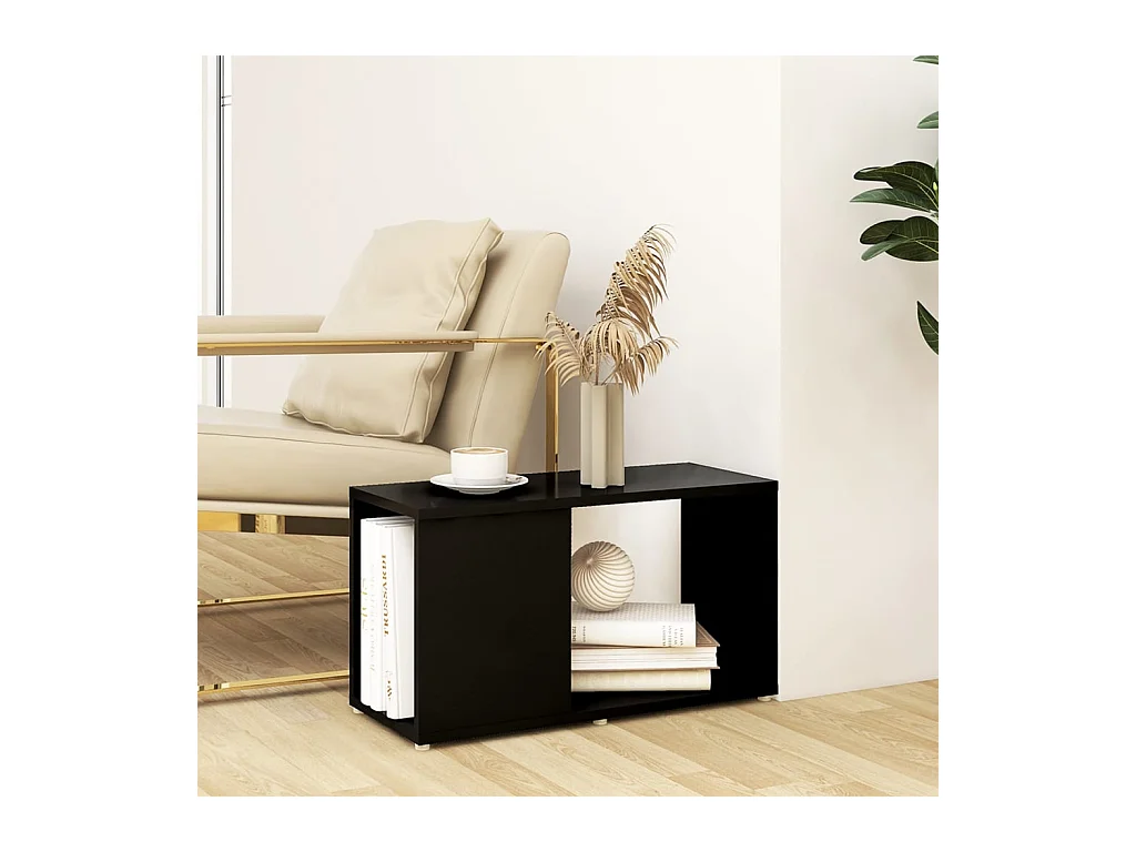 Norman  Tv-meubel 60x24x32 cm bewerkt hout zwart