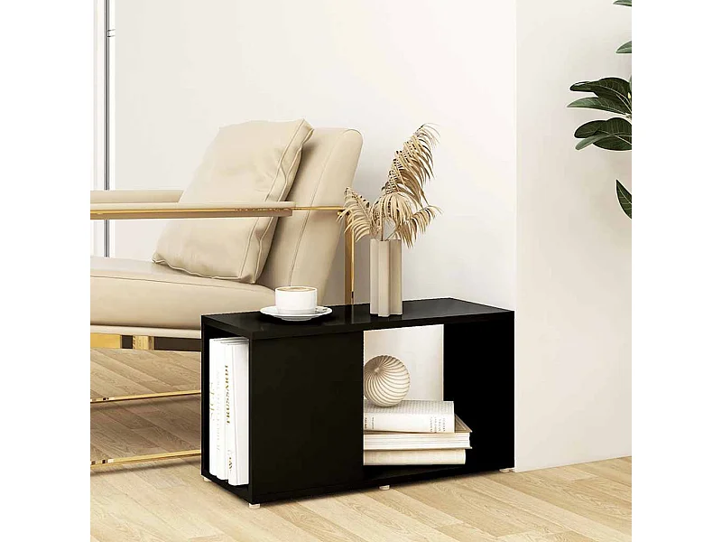 Norman  Tv-meubel 60x24x32 cm bewerkt hout zwart