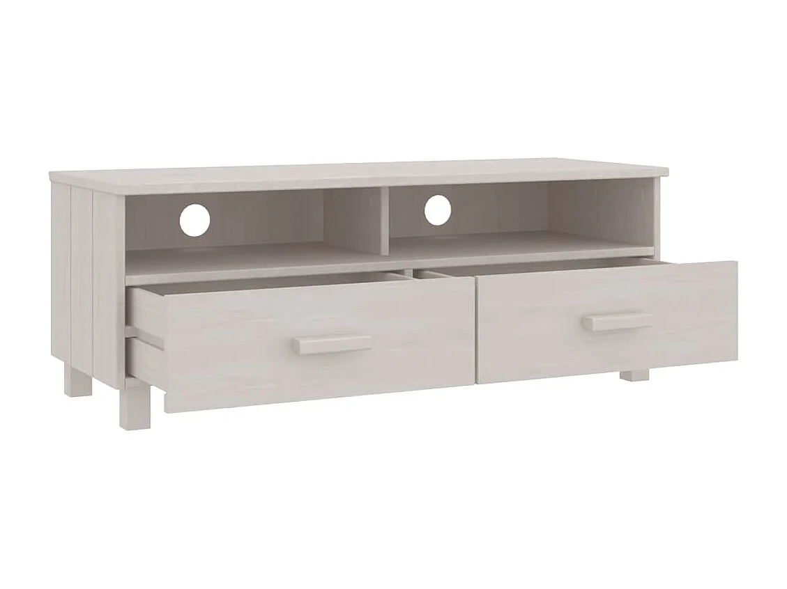 Lilia  Tv-meubel HAMAR 106x40x40 cm massief grenenhout wit