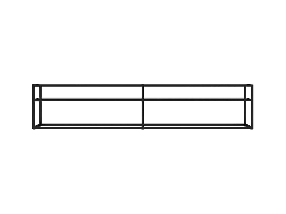 Ballypatrick  Mueble para TV vidrio templado transparente 200x40x40,5 cm