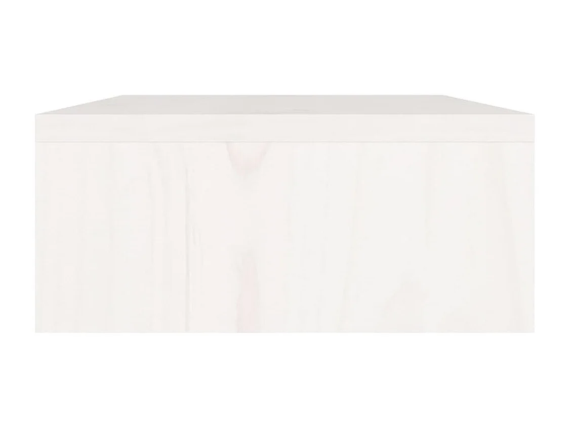 Prolenta Premium -  Support de moniteur Blanc 60x24x10,5 cm Bois de pin solide