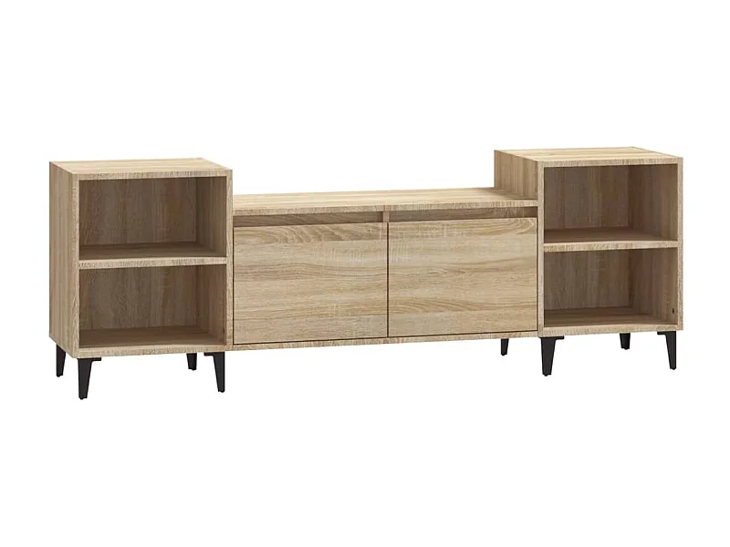Blakely  Meuble TV Chêne sonoma 160x35x55 cm Bois d'ingénierie