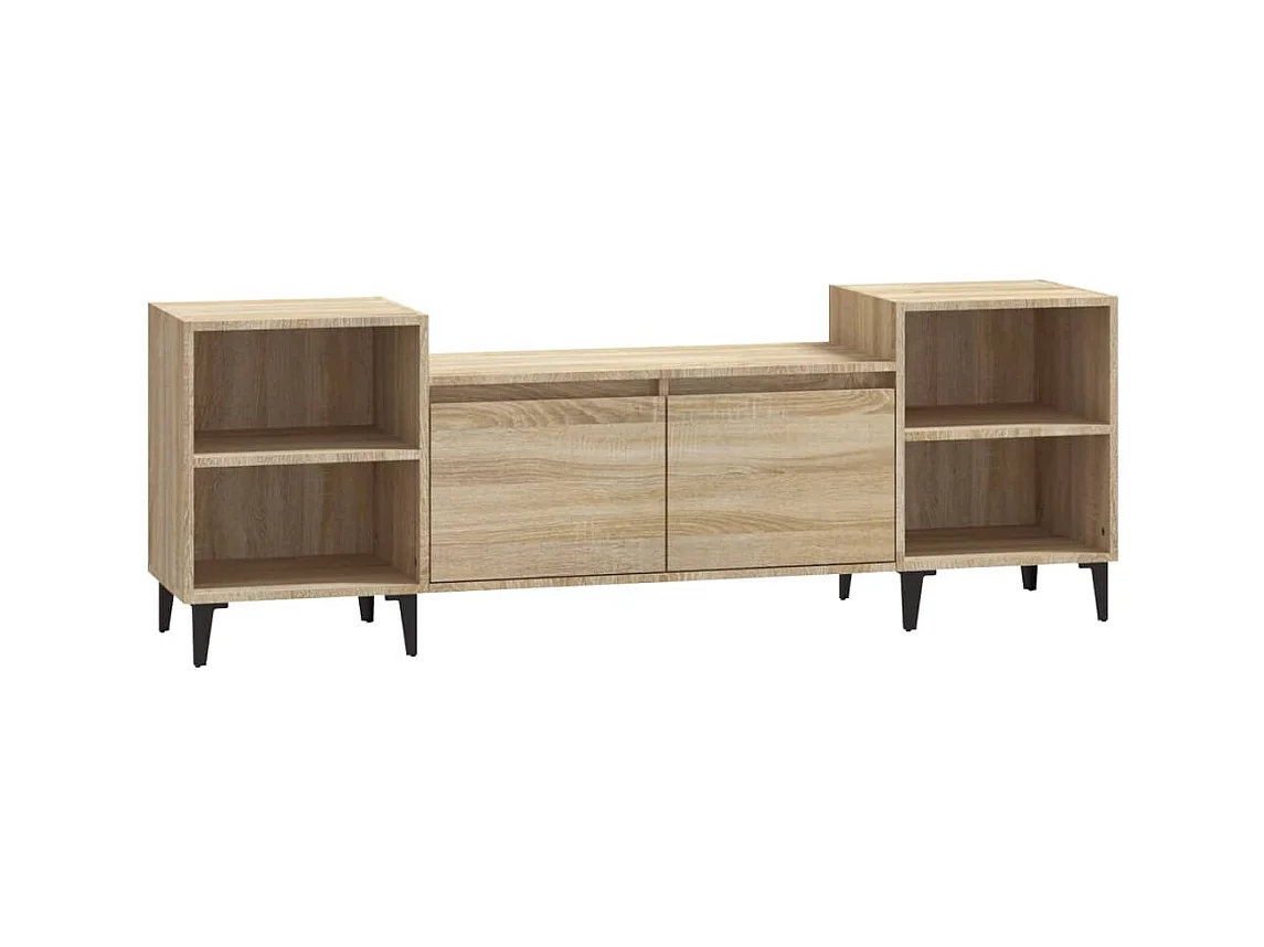 Blakely  Meuble TV Chêne sonoma 160x35x55 cm Bois d'ingénierie