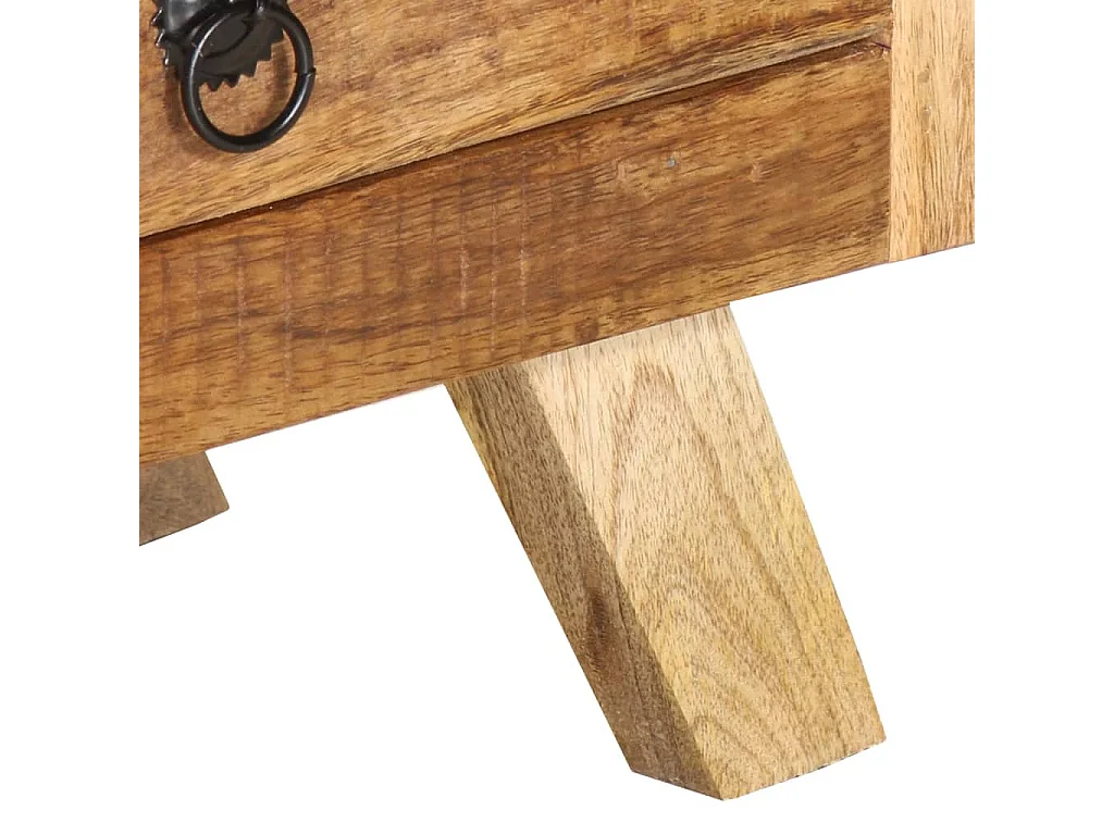 Sophie-Marie-Bernadette  Meuble TV 110x30x40 cm Bois massif de manguier