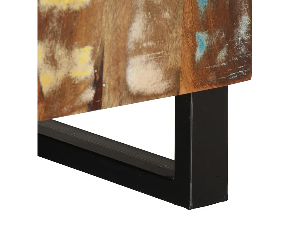 Torval  Meuble TV 80x33x46 cm bois de récupération et d'ingénierie