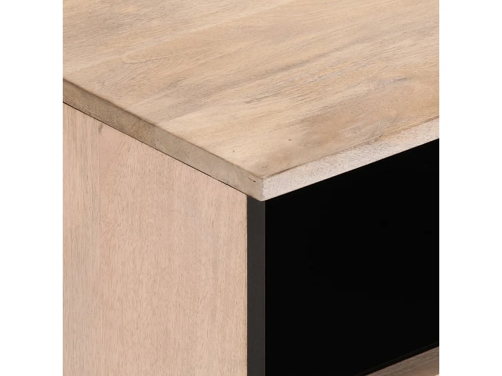 Jean-Paul-Marc  Tv-meubel 70x34x46 cm massief mangohout wit