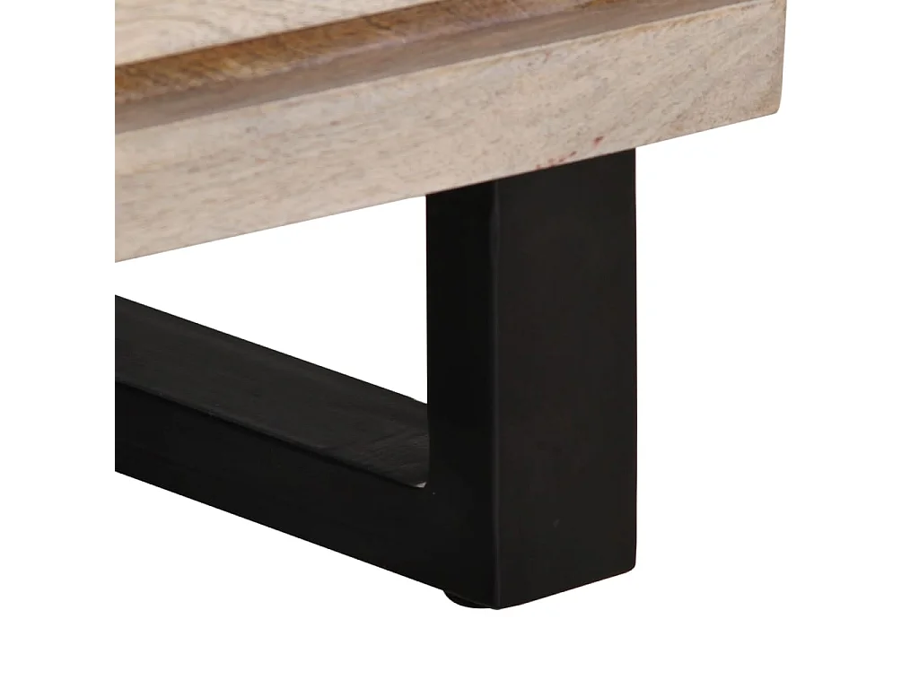 Jean-Paul-Marc  Tv-meubel 70x34x46 cm massief mangohout wit