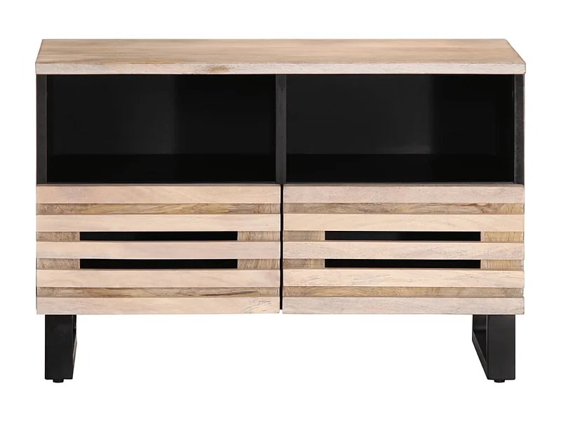 Jean-Paul-Marc  Tv-meubel 70x34x46 cm massief mangohout wit